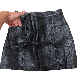 Leather midi skirt for girls Size L 10/12 Y